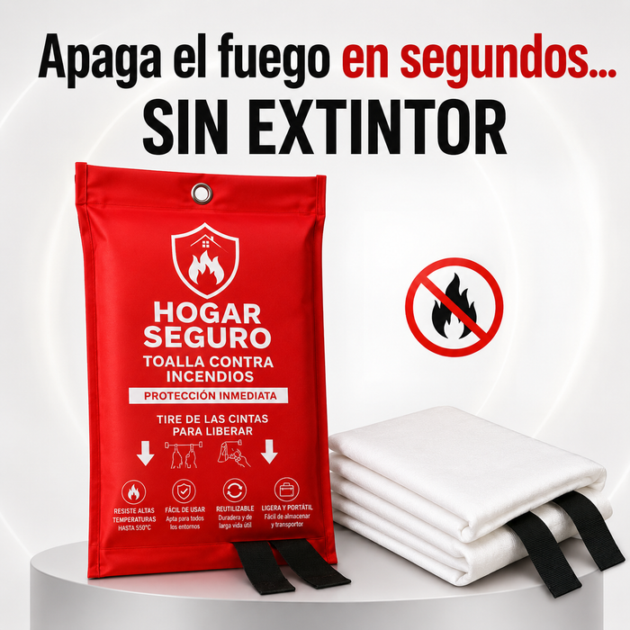 Manta Contra Incendios + Detector de humo inteligente de REGALO