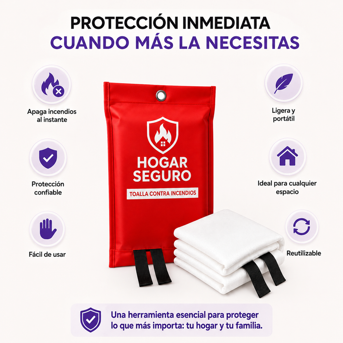 Manta Contra Incendios + Detector de humo inteligente de REGALO