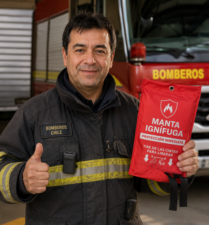Manta Contra Incendios + Detector de humo inteligente de REGALO
